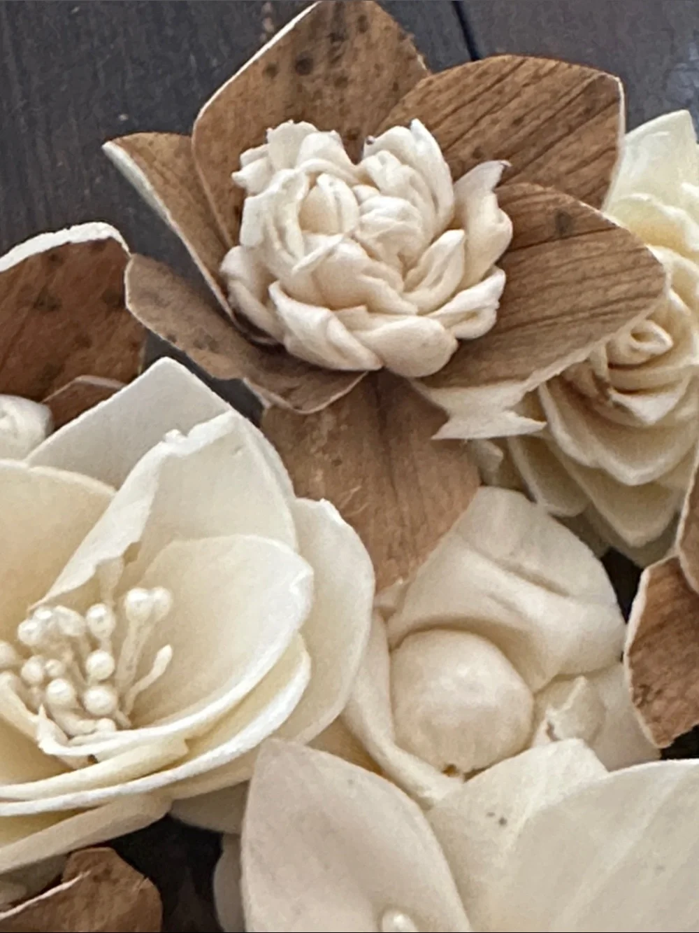 Wood Sola Flowers - unique 10 for weddings crafts SECONDS IMPERFECT READ DESCRIP